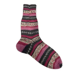 Handmade Organic Wool Patterned Socks for Women - Clothing, Womenswear - Soft and Comfortable - Accessories Striped