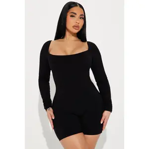 Brynn Snatched Romper - Black