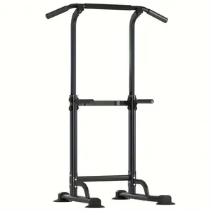 furniture Power Tower Dip Station Pull Up Bar For Home Gym - Adjustable Height, Strength Training Workout Equipment - For Fitness Enthusiasts & Athletes - Perfect for Home Workouts