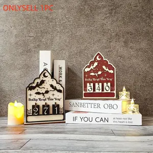 Wooden Annual Reading Count Display, Tracks Up to 999 Books, Dual Color Options, Office Bookshelf Decor, Reader Gift, Minimalist Design