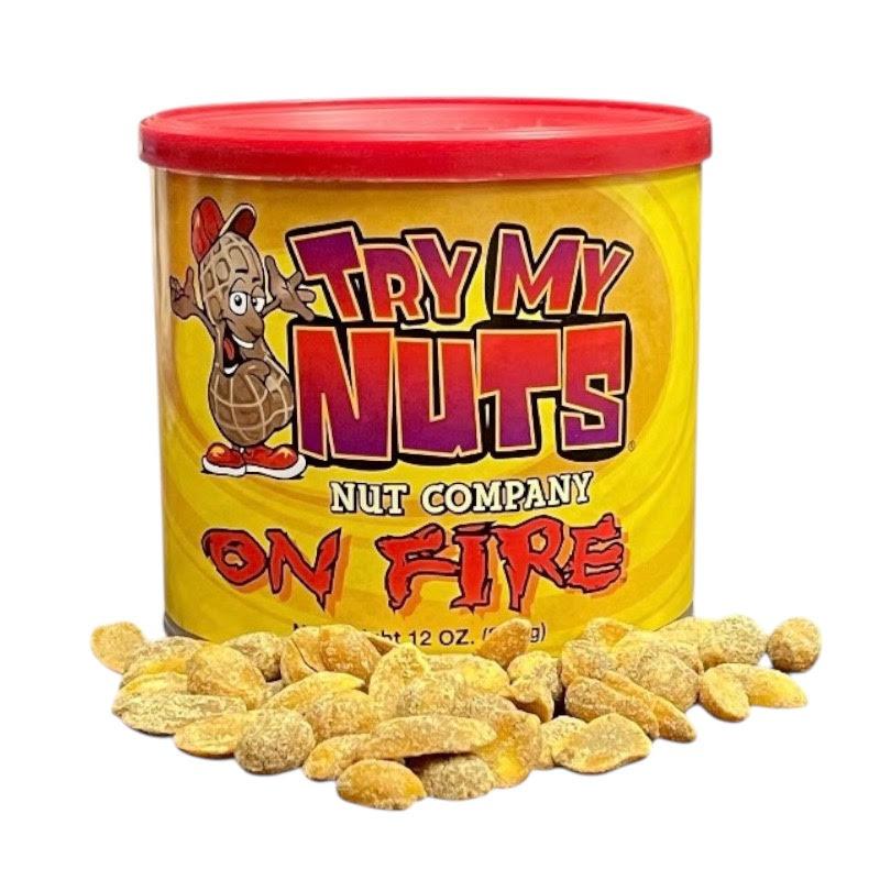 Try My Nuts Spicy Nuts 3 Pack Gift Box - The Perfect Gift for the Pepper-heads in your life! Snack Protein Peanut snack nut Corn Salt