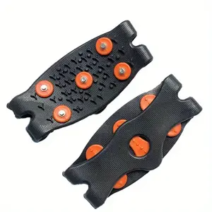 2pcs of lasso style shoe anti slip pads shoe cleats suitable for hiking in snow - suitable for outdoor/climbing/skiing - essential winter equipment, ice climbing equipment, lasso design, enhances grip friction