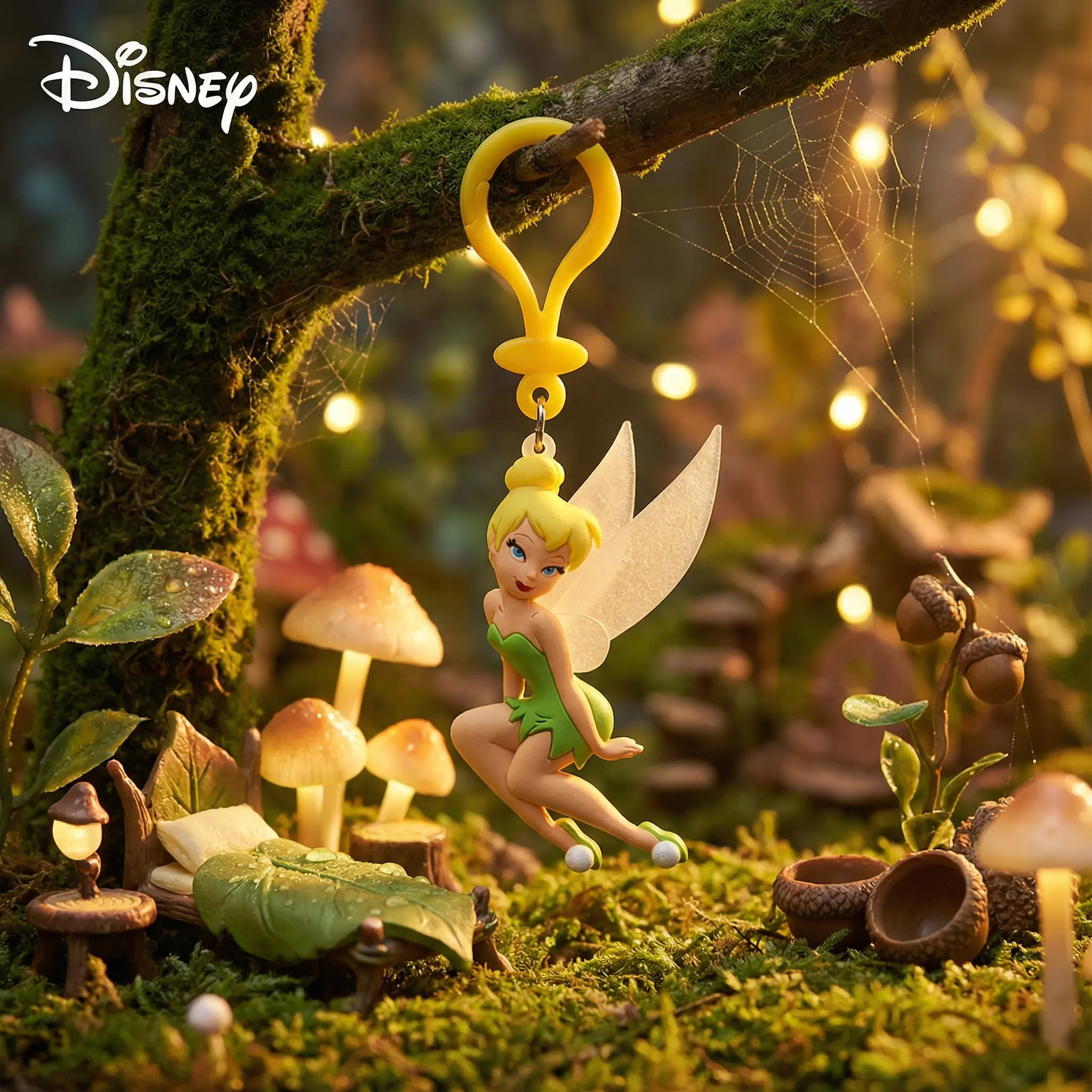 Disney Pvc Keychain Disney Princess Tinker Bell PVC Keychain 1PC Official License Figurine ...
