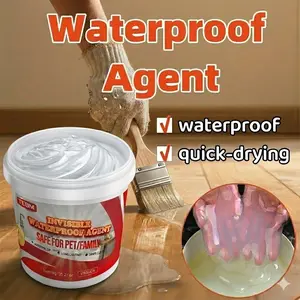 Invisible Waterproof Sealant with Brush, Quick-Dry Transparent Repair Glue, Durable Sealing Paint for Shower, Walls, Roof, DIY Home Improvement