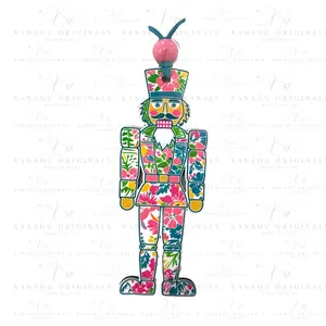 Preppy Nutcracker Christmas Ornament
