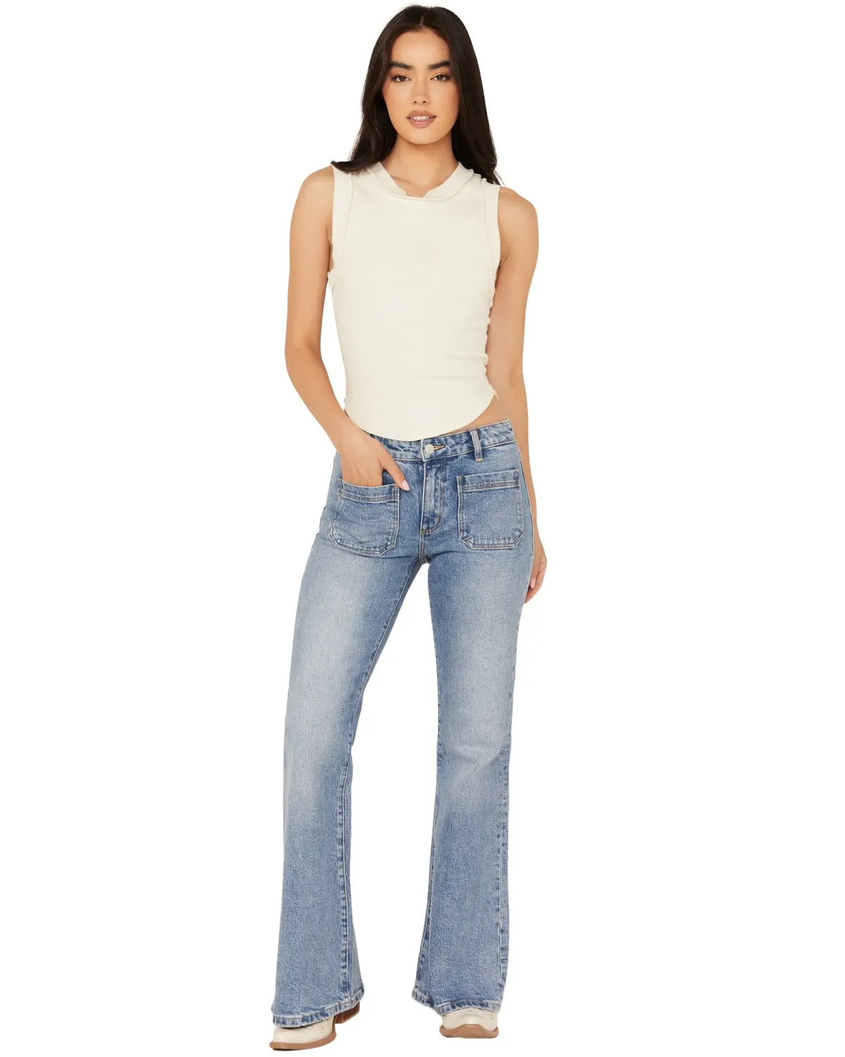 Rolla's Women's Rolla'S Women'S Carlson Medium Wash Low Rise East - R31j61