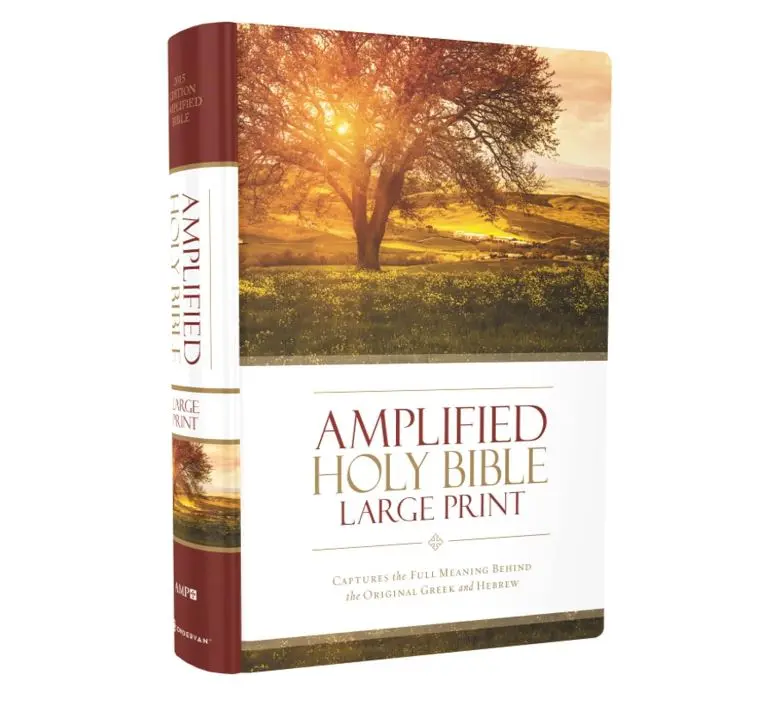 Amplified Holy Bible, Large Print, Hardcover: Captures the Full Meaning Behind the Original Greek and Hebrew