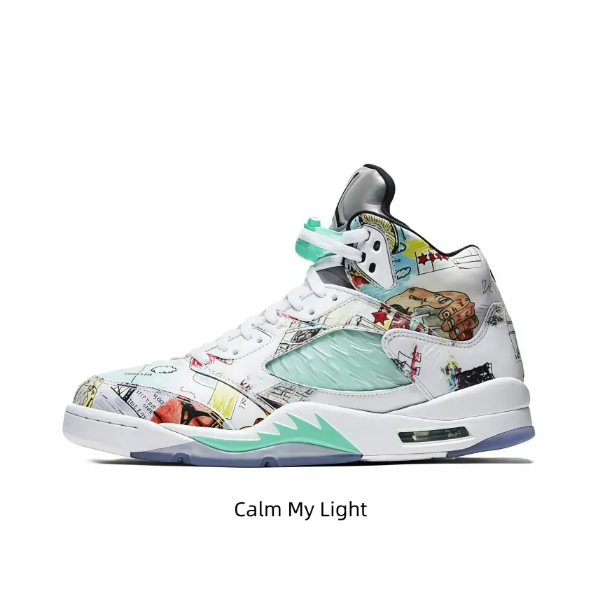 Cultural Crossover Collectible Shoe - Fusion of Music, Art, and Footwear (Sports Collectibles Category)