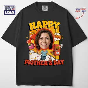 [Mother's Day Gift] - Custom Comfort Colors Face Shirt for Women, Personalized My Face Shirt, Your Photo Shirt