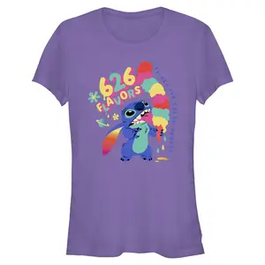 Juniors Womens Lilo & Stitch 626 Ice Cream Shoppe T Shirt