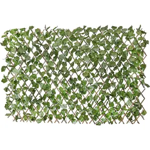 Artificial Ivy  Fence Wall Screen, Expandable Faux Greenery Hedge Panel, Weather Resistant Leaf Wall Decor for Patio, Balcony, Garden, Backyard Indoor Outdoor  Panels, 1 count