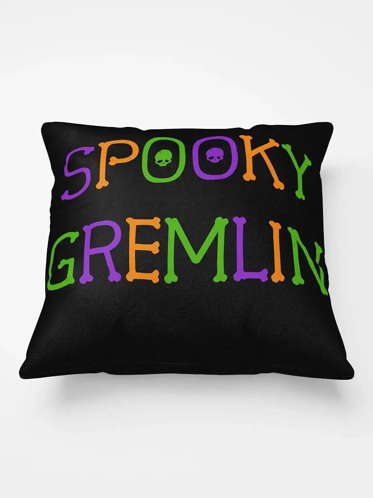 Spooky Gremlin Pillow