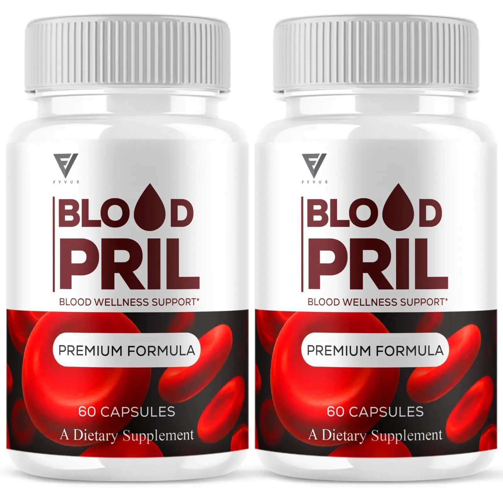 (2 Pack) Blood Pril Blood Health Pills, BloodPril Premium Support (120 Capsules)