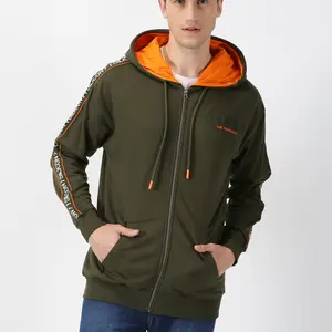 Odyssey - Zipped Color Block Hoodie [Thyme]