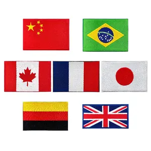 Outdoor Tactical Embroidered Patch, Geometric Embroidery Design, World Flag Patches, Heat Resistant Design, Versatile & Unique Accessory, Perfect for Outdoors