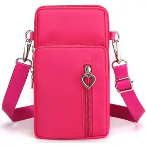 Small Crossbody Bag for Women - Mini Phone Purses with Crossbody Strap and Wallet - Nylon Arm Bag