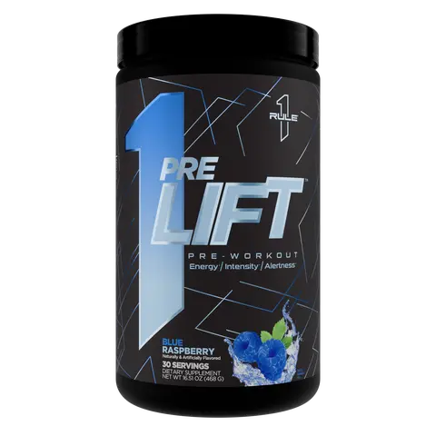 Rule 1 preLIFT - Pre-Workout Supplement For Men & Women with 6g Citrulline, 3.2g Beta Alanine, 3 Caffeine Sources + 20 Others for Energy, Alertness, & Endurance, 30 Servings, Made in the USA
