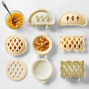 Mini Hand Pie Molds Set, Dough Press Mold Tools, Baking Utensils Supplies for Christmas & Halloween, Perfect for Baking Pumpkins, Apples, Hazelnuts