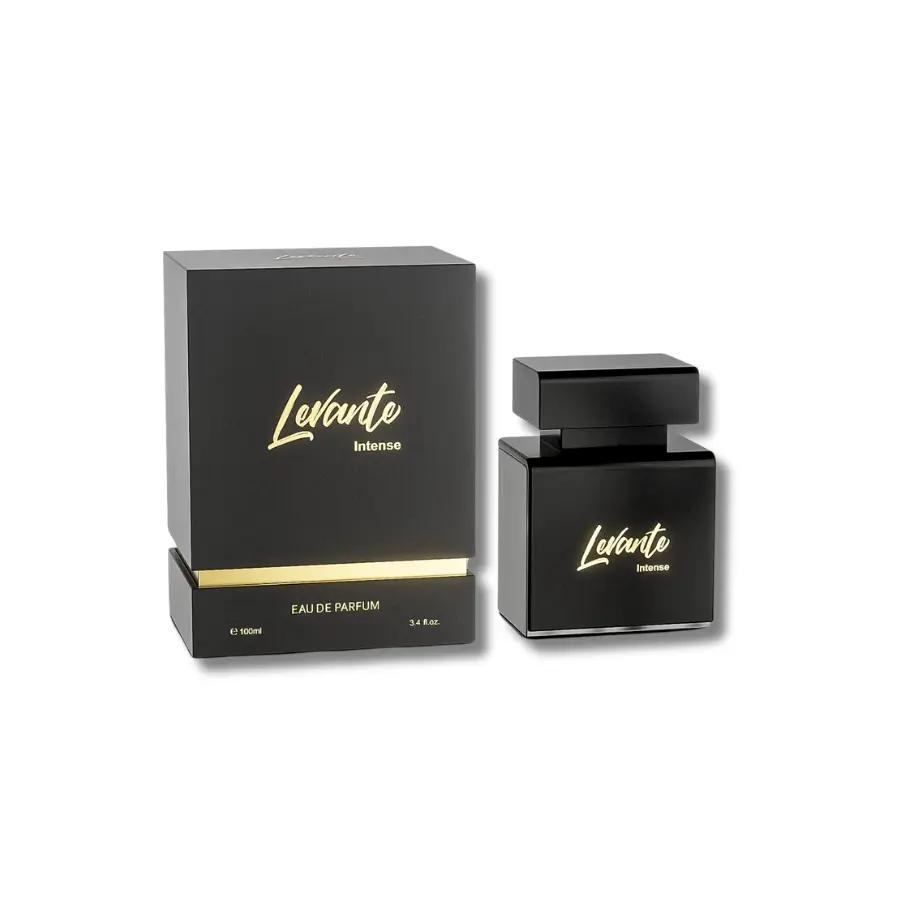 Jo Milano Paris Levante Intense Eau de Parfum, Elegant Alluring Aromatic Amberwood Fragrance for Unisex Wear, 100 ml / 3.4 oz Spray, Elegant Alluring Fragrance, 100 Ml Perfume, Youth, Box, Patchouli Mix, Citrus, Everyday Wear, Aromatic Luxurious Fragrance