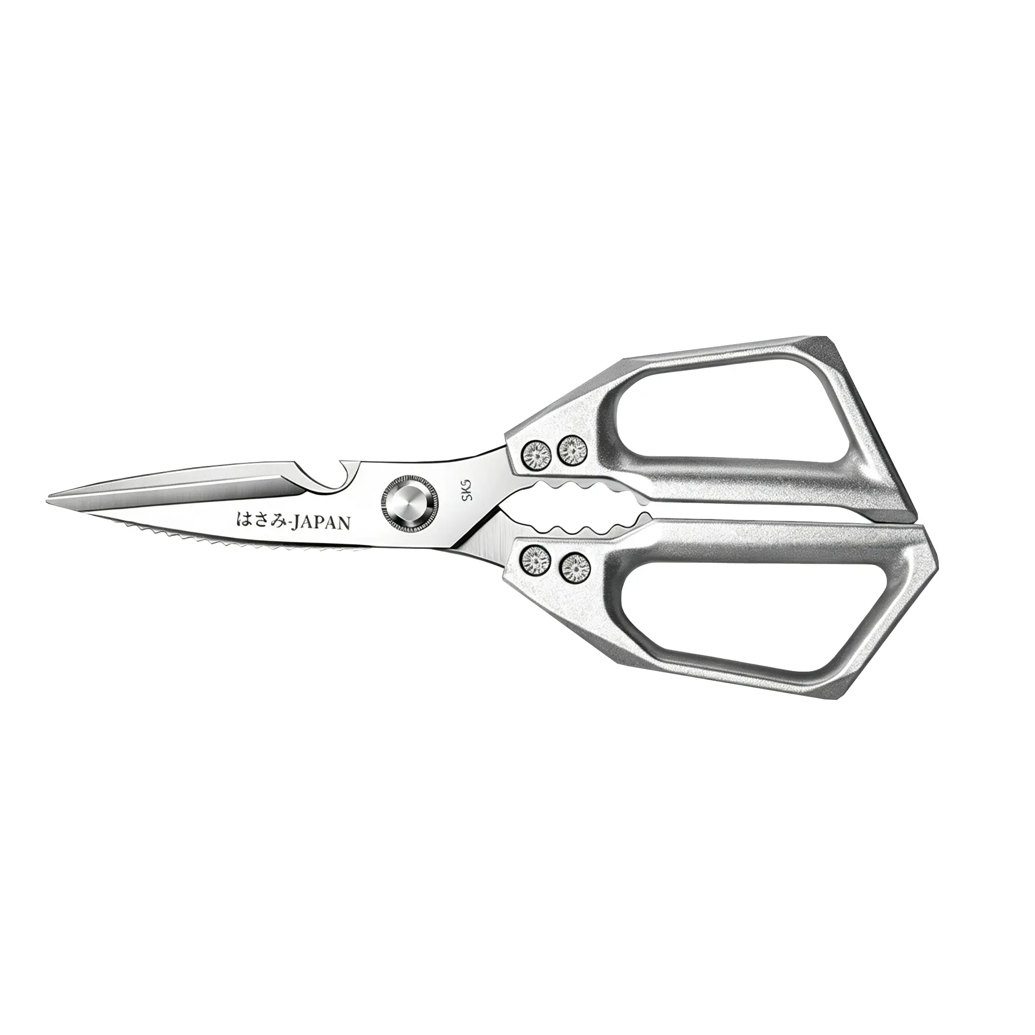 All-Metal SK5 Stainless Steel Kitchen Shears, Ultra Sharp Heavy Duty Poultry Scissors, Multi-Function Food Shears for Cooking, Dishwasher Safe