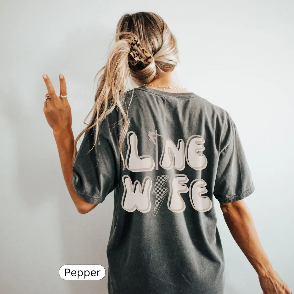 Men's Ribbed Baggy T-Shirt - Lineman Wife Gift, Casual Wear, Comfortable Lightweight Tee