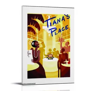 Princess-and The Frog Poster Posters Music Album Cover Posters Canvas Wall Art High-Resolution Vintage Band & Artist Prints for Room