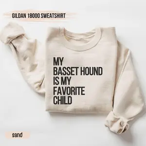 Basset Hound Sweatshirt, Basset Hound T-Shirt, Basset Hound Lover Shirt, Dog Mama Shirt, Gift for Pet Lovers, Dog Mom Gift, Dog Lover Shirt
