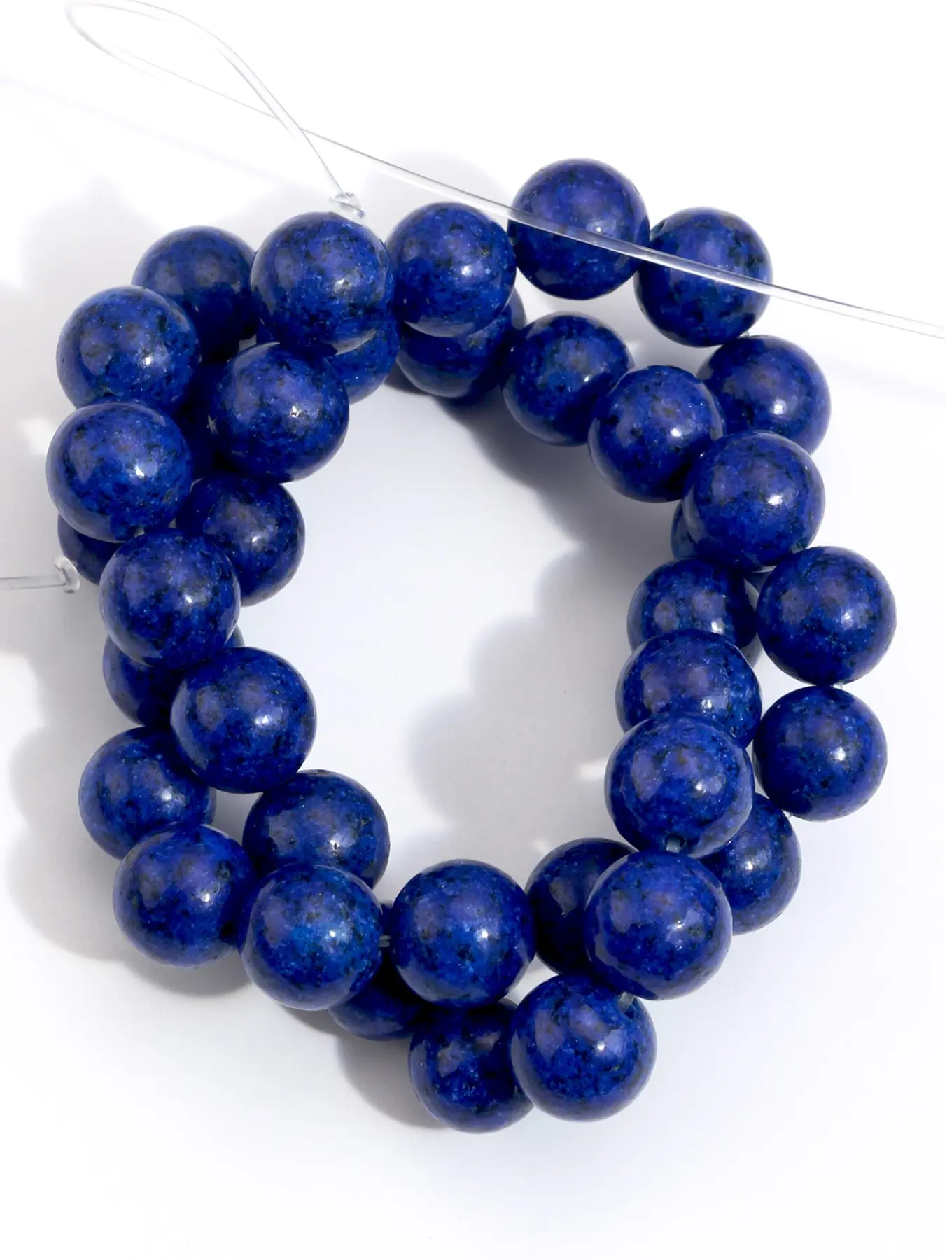 Natural Lapis Lazuli Stone Beads - 4mm (0.16") -10mm (0.4") Round Loose Beads for Jewelry Making, Beading Making, DIY Bracelet Necklace Accessories, 15 Inch Strand, Diy Galaxy Beads
