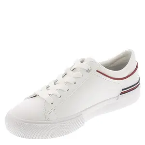 Tommy Hilfiger Tommy Hilfiger Womens Kerline White - Faux Leather - Polyure 7.5M