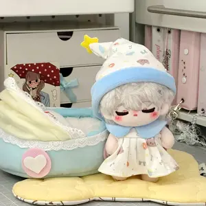 Sweet Dream Star Nightwear Set for Dolls, Includes Cute Pajamas, Hat & Apron, Fits 17cm Pullip or 10cm Doll, Model Xinghao