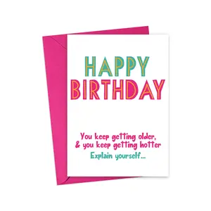 Funny Birthday Card Keep Getting Older