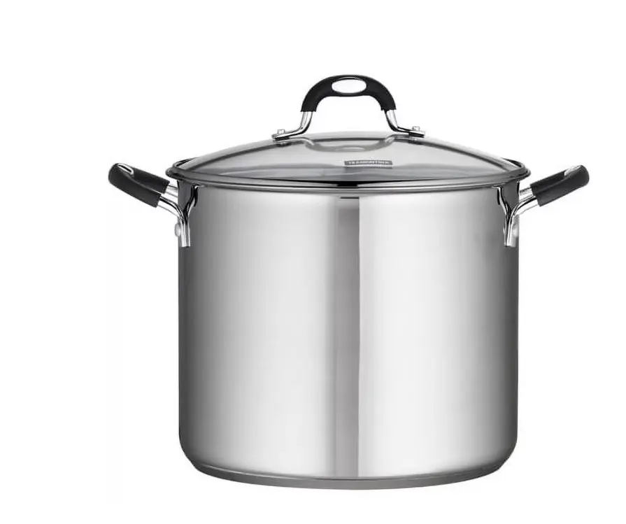 Stainless Steel 12 Quart Covered Stock Pot
