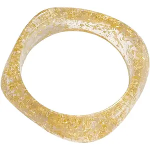 Colorful Square   Bangle Bracelet Wide Punk Geometric Irregular Wristbands Women Acetate