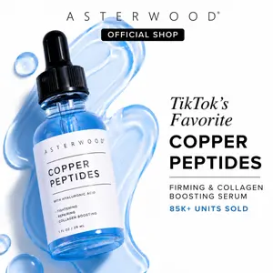 GHK Cu Peptide Serum – Copper Peptide Serum for Tightening, Collagen Boosting & Hydrating – Topical GHK-Cu with Hyaluronic Acid