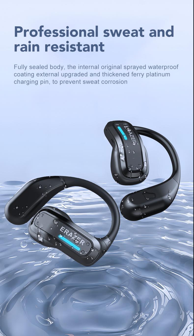ERAZER X8 OWS Translation Wireless Bluetooth Earphones Support 135 Languages Real Time Bluetooth Translation Playing Music Phone Calls Headphones & Meeting Summary Earbuds