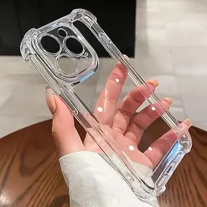 High-End Transparent Shockproof Bumper Set for iPhone 17/16/15/14/13/12/11 Pro Max/x/XS Max/XR/8/7 Plus, Super Protection Tpu Cover, Casing, Protector, Accessories