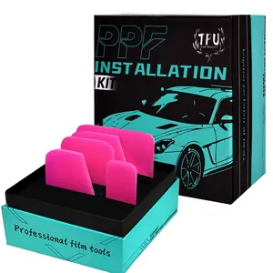Tpu Transparent Film Installation Scraper Tool Set, Includes Beautiful Gift Box, Car Vinyl Wrap Application Kit, Window Film Protection, Installation Kits