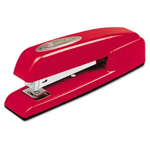 212 MAIN Standard Swingline 747 Business Full Strip Desk Stapler - 20-Sheet Capacity, Inner Rail, Rio Red, Specified Throat Depth