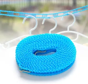 3.5.8 meters long nylon travel and camping clothesline, adjustable heavy outdoor drying line with non-slip design, indoor portable laundry line, essential for drying,