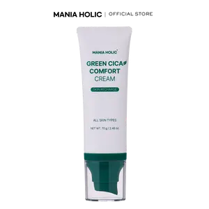 [Mania Holic] Green CICA Comfort Cream | Daily Facial Moisturizer | Lightweight and Non-Greasy Formula (2.46 fl oz.)