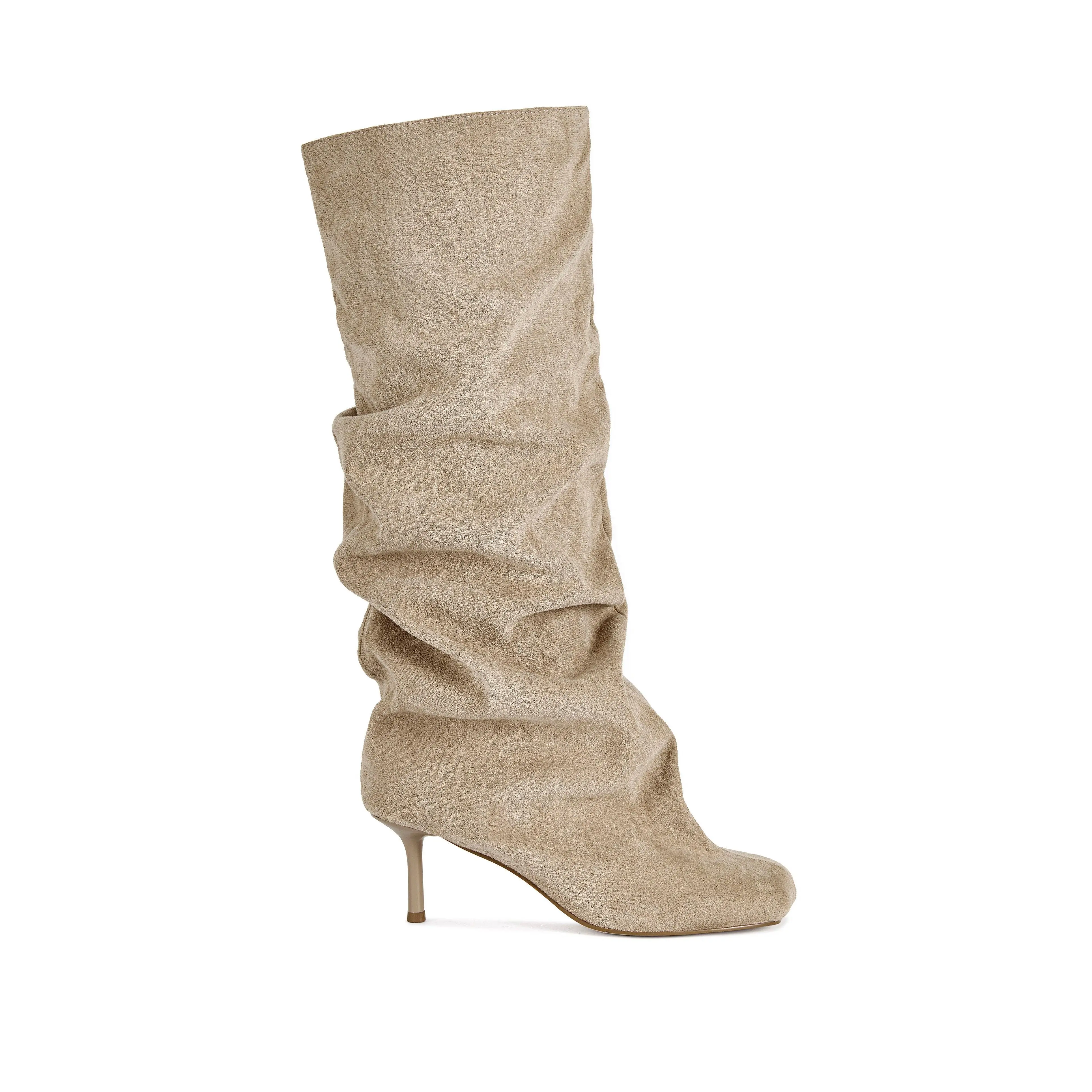 RANDALL-NUDE STILETTO SLOUCH BOOT