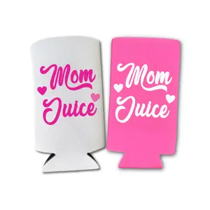 Mother's Day Slim Cooler, Mom Juice, Happy Mother's Day, Mommy's Spiked Seltzer Coolie Party Gift, Skinny Coolie for Mama