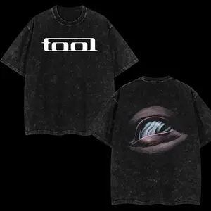 [$$$ROCKLIFE] Tool Band ‘AENIMA Third Eye’ Retro Unisex Acid Washed Hoodie T-Shirt – AENIMA Tool Band 2025 Tour Merch, Metal Rock Band Heavyweight Cotton Washed Shirt, Oversized Vintage Tee, Dark-Aesthetic Merch for Rock Fans