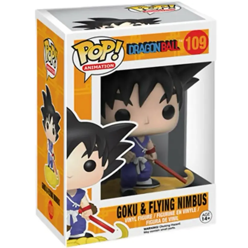 Funko Pop! Goku & Flying Nimbus #109 (Dragon Ball) Vinyl Figure - Anime Fan - Collectible