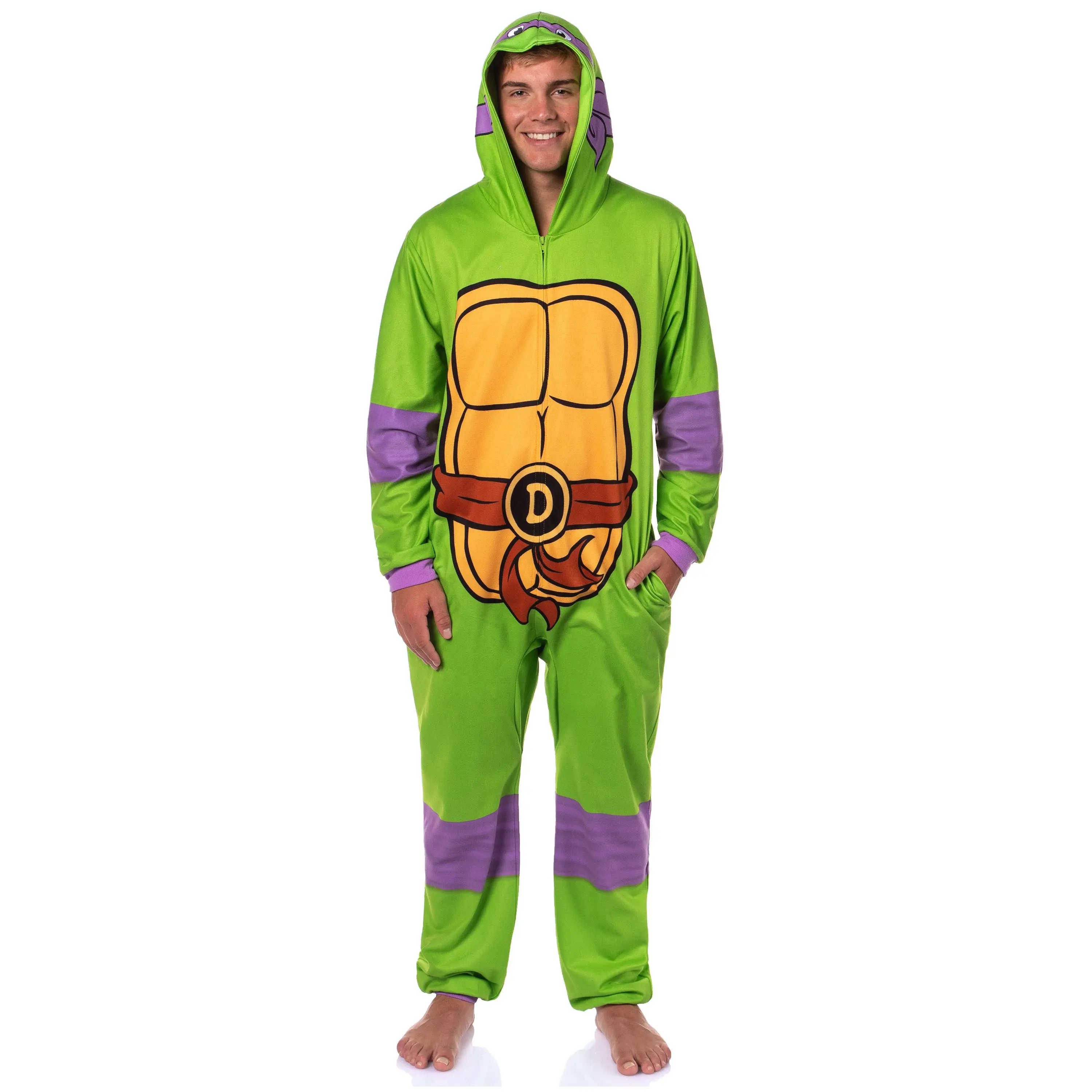 Teenage Mutant Ninja Turtles Adult Costume Union Suit Pajamas For Men and Women