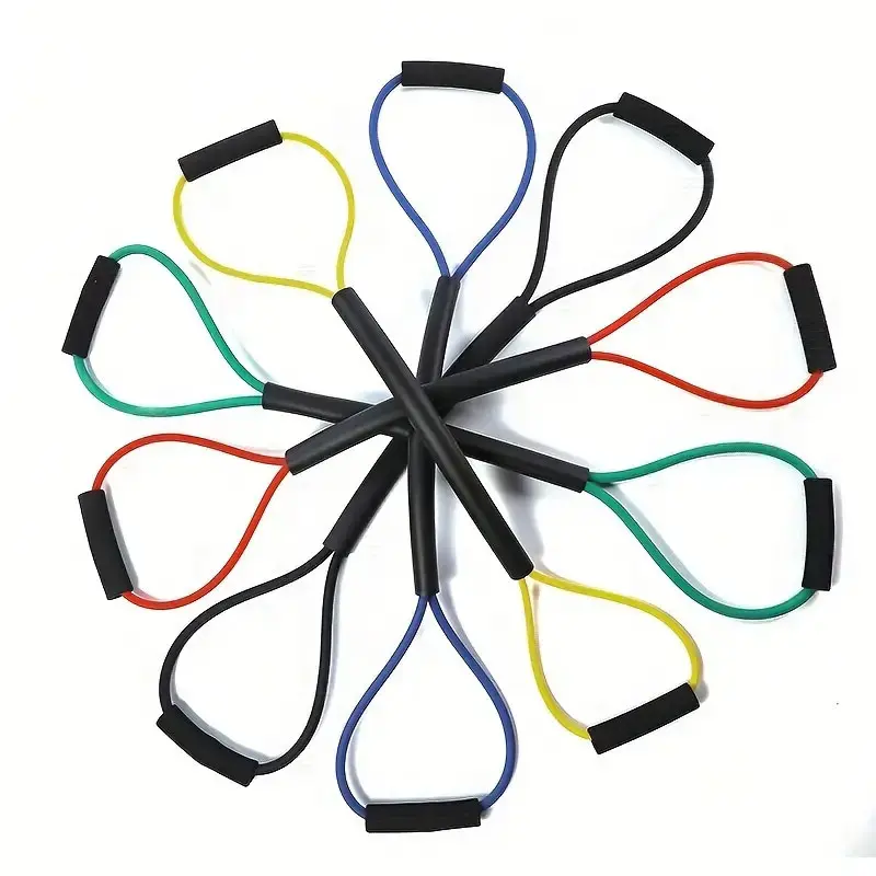 1pcs Boxing Training Resistance Band, 8-Shaped Stretch Band, Home Fitness Equipment, Home Workout Gear, Kickboxing Exercise Band, Gym Workout Tool, Muscle Training Equipment, Workout Bands, Work Out Bands For Exercise