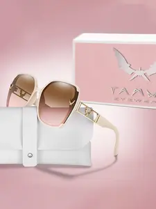 Unisex Oversized Sunglasses with Gradient Lenses, Fashion Casual Design, Perfect for Outdoor Activities, Men & Women Eyewear, Fashionable Frames Sunglasses