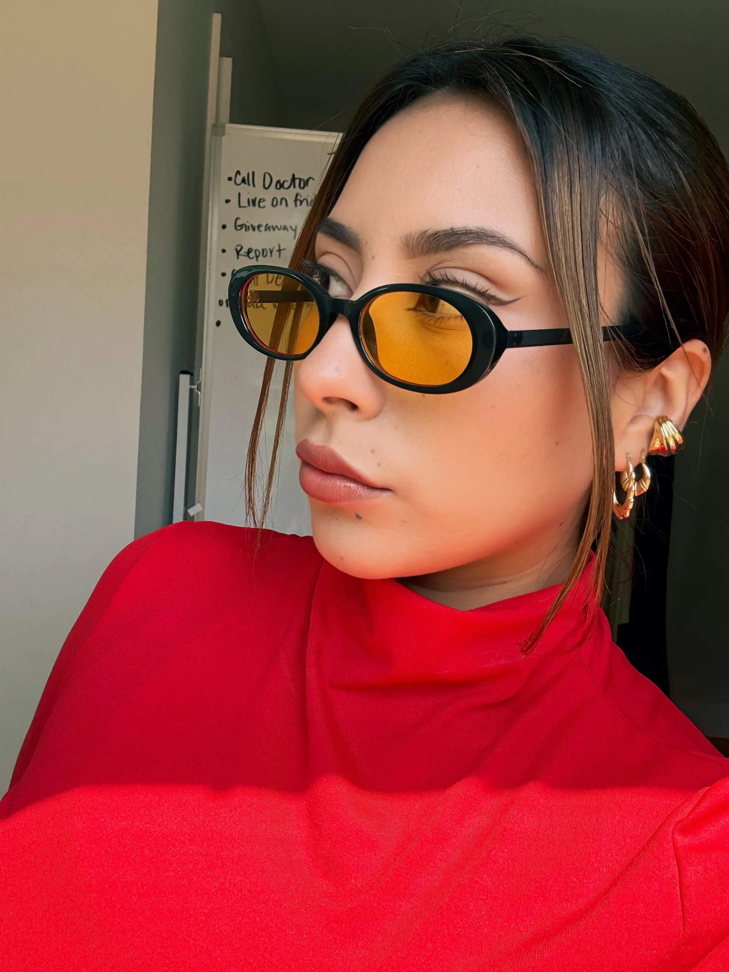 Yellow Lens Sunglasses for Women - Stylish and Trendy Design - Perfect for Everyday Wear - Fashionable Accessory - Enhance Your Look