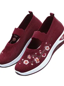 Women's One-Step Mesh Casual Shoes, Anti-Slip Rubber Breathable Lightweight Comfort, Affordable Soft Walking Sandals for Middle Aged Moms