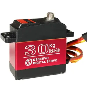 MoreOneRC 30KG/.09S Digital Servo Stainless Steel Gear Servo Waterproof for 1/8 1/10 1/12 Scale RC Cars (270 Degree)